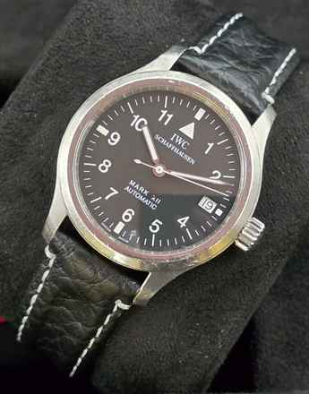  IWC Fliegeruhr Mark Pilot Mark XII - IW324101 - Black Dial - Jaeger LeCoultre Movement - Fair - Papers 1996 