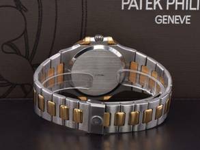 Thumbnail von Patek Philippe Nautilus 3700 Steel/gold Blue Dial Original Box / Warranty 1982 Very Rare