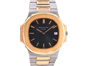 Thumbnail von Patek Philippe Nautilus 3700 Steel/gold Blue Dial Original Box / Warranty 1982 Very Rare