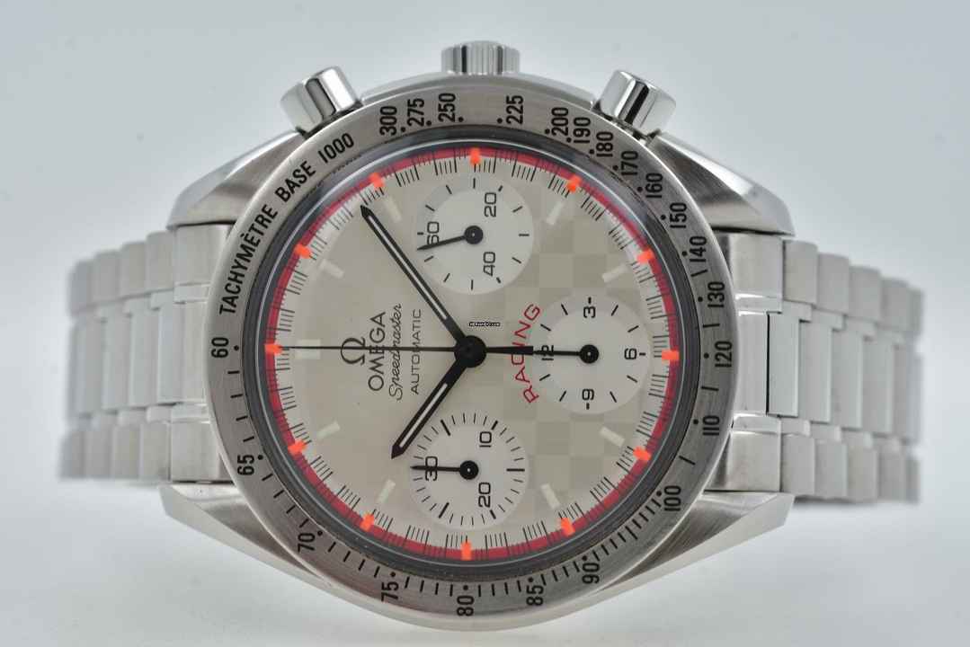  Omega Speedmaster Racing Michael Schumacher 3517.30 Limited Edition Racing Silver Dial 