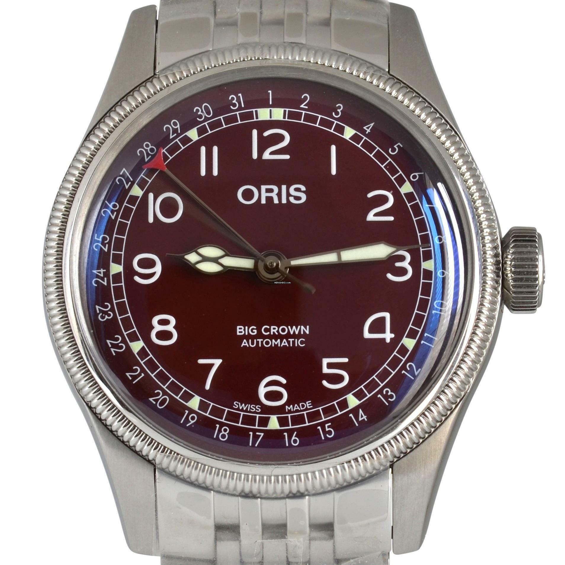 Thumbnail von Oris Big Crown Pointer Date burgundy dial Full Set NEW 2024’s