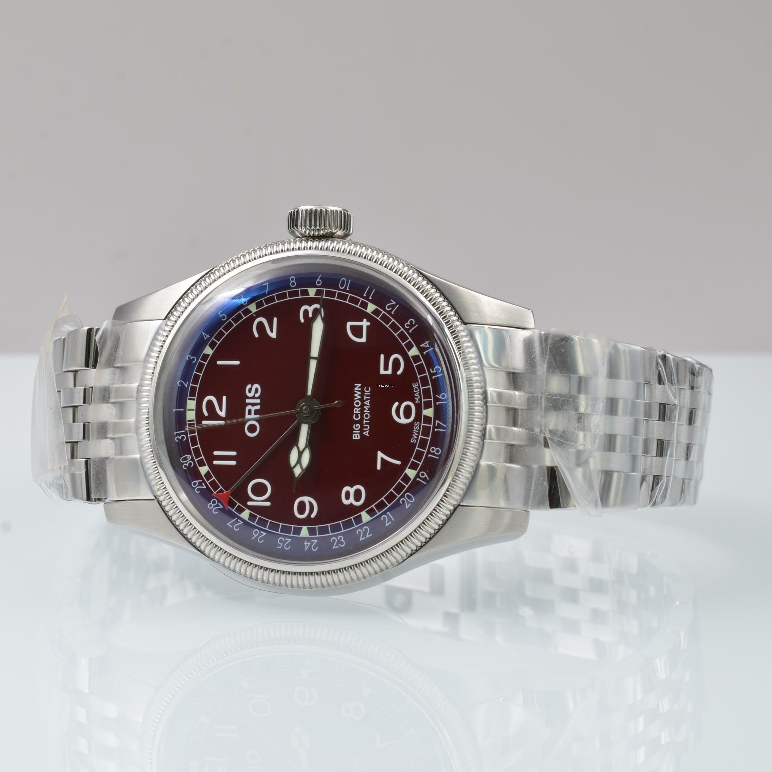 Thumbnail von Oris Big Crown Pointer Date burgundy dial Full Set NEW 2024’s