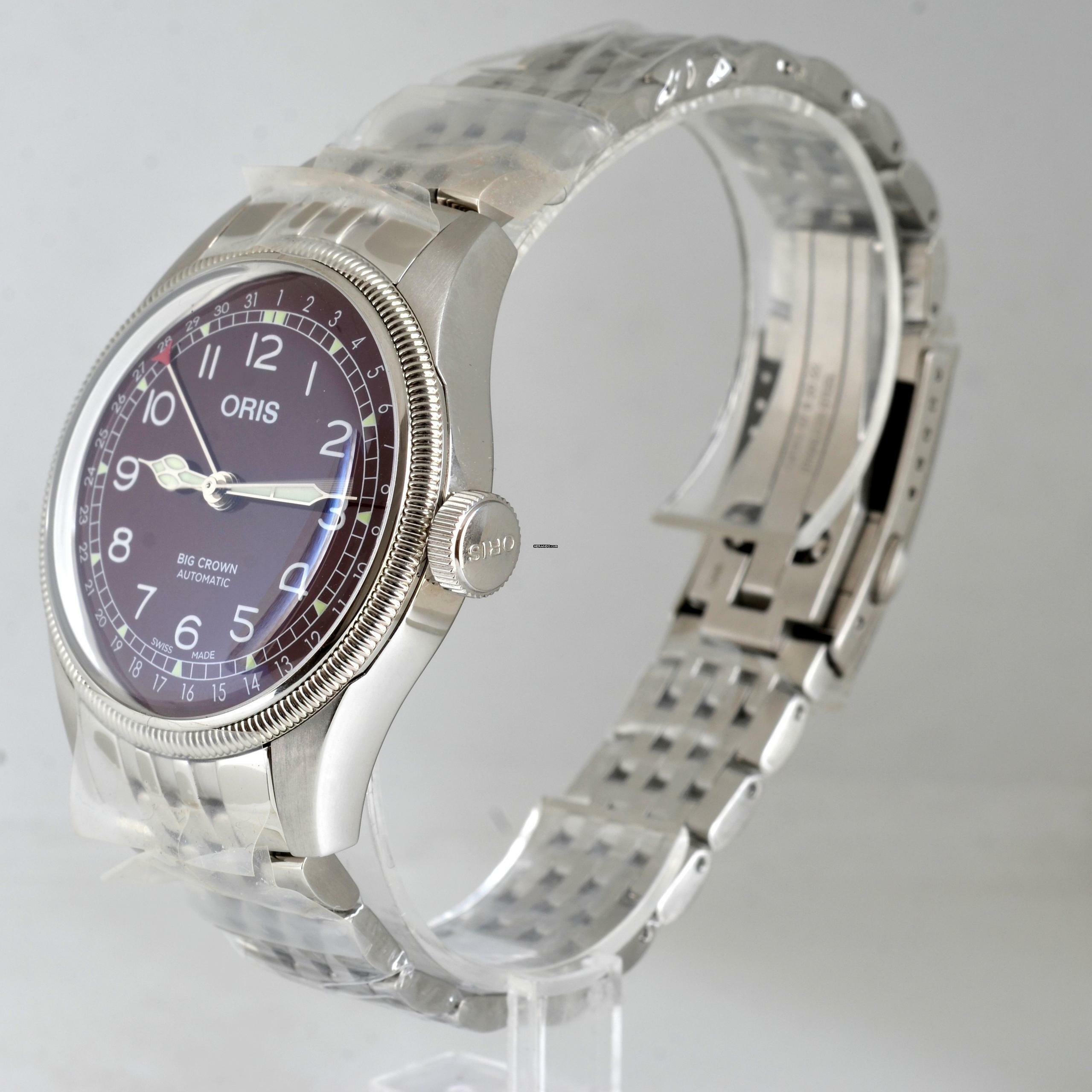 Thumbnail von Oris Big Crown Pointer Date burgundy dial Full Set NEW 2024’s