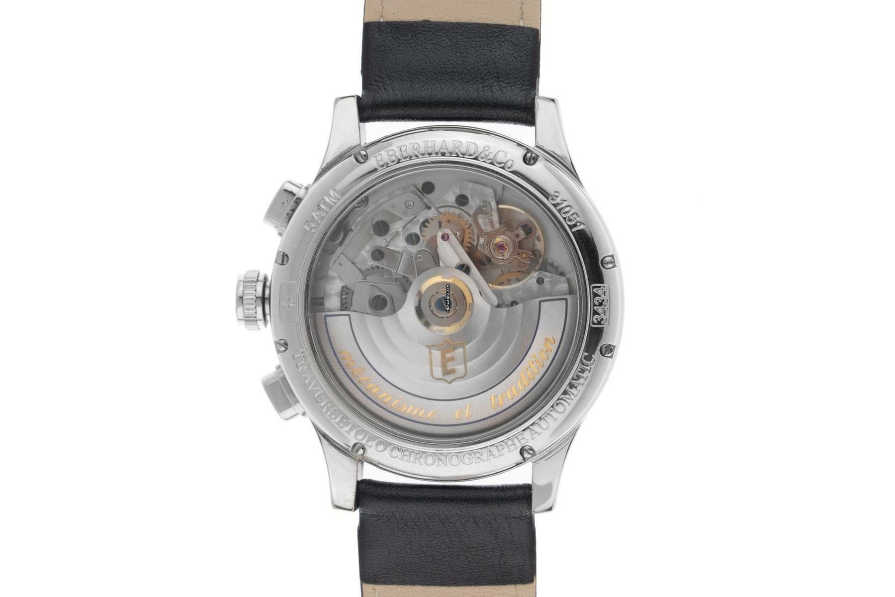 Thumbnail von Eberhard & Co. Traversetolo Chronograph Ref.31051 2021 Full Set wie Neu Vintage