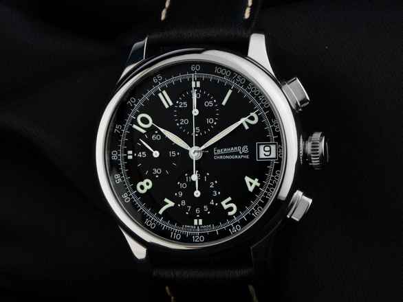  Eberhard & Co. Traversetolo Chronograph Ref.31051 2021 Full Set wie Neu Vintage  