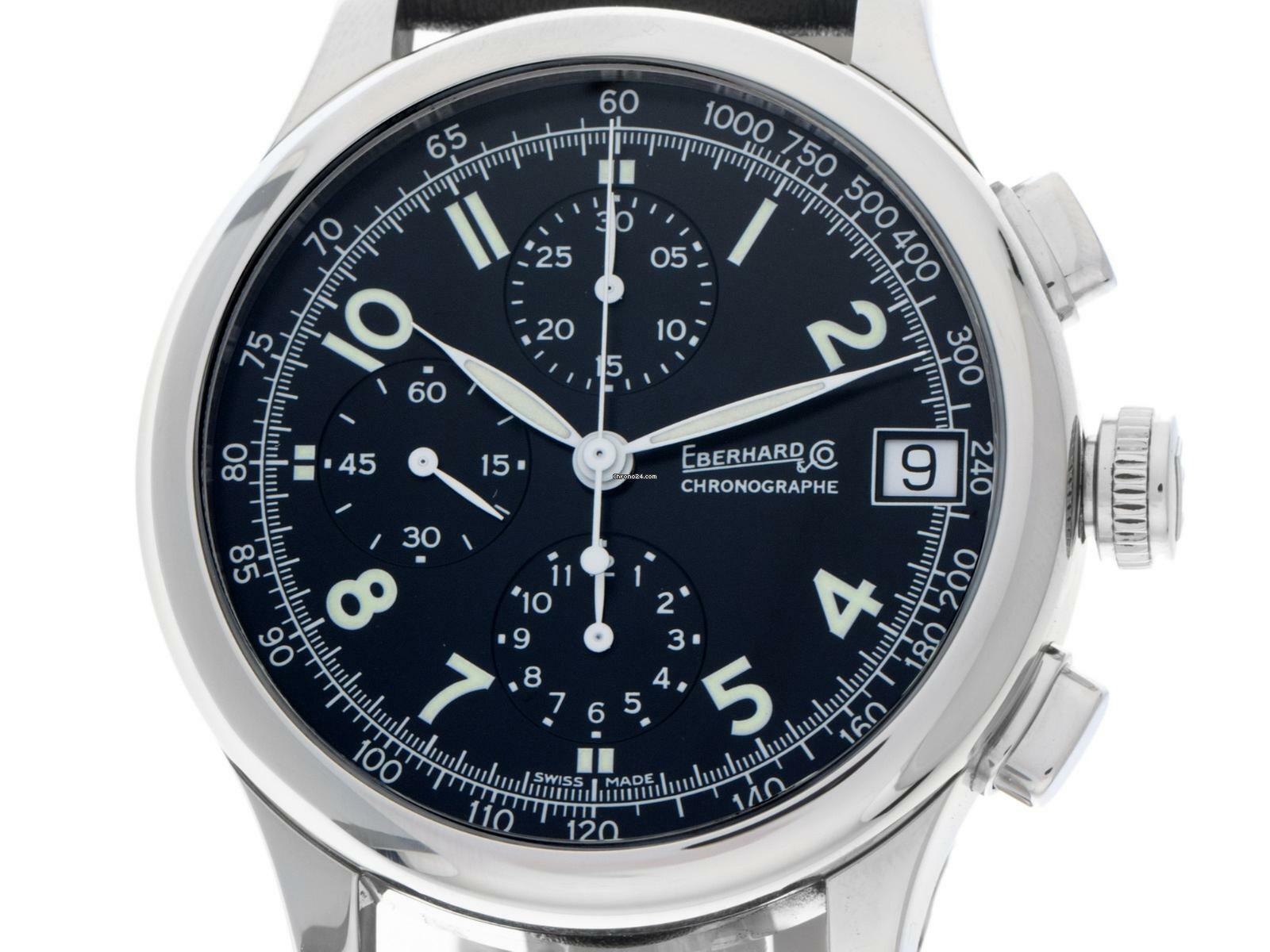 Thumbnail von Eberhard & Co. Traversetolo Chronograph Ref.31051 2021 Full Set wie Neu Vintage