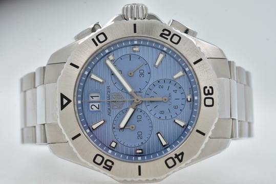  TAG Heuer Aquaracer 300M Chronograph Quartz CBP1112.BA0627 Blue Dial Big Date 