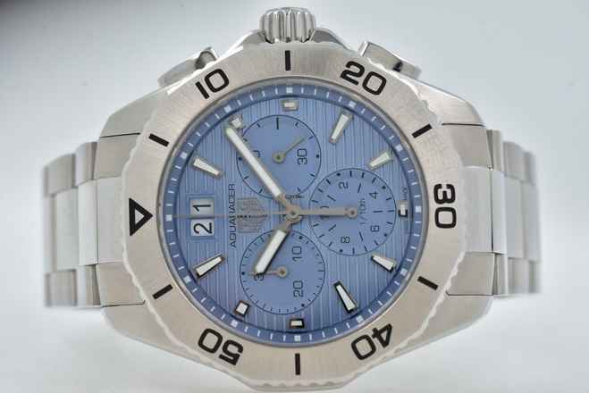  TAG Heuer Aquaracer 300M Chronograph Quartz CBP1112.BA0627 Blue Dial Big Date 