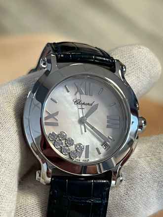  Chopard Happy Sport 8475 Happy Sport ZB Permutt Full Set B & Papiere Neuer Service sofort verfügbar Deutsche Uhr Neuzustand ! original Band und Schließe ! 