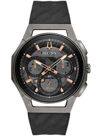  Bulova 98A162 Curv Chronograph Herrenuhr 44mm 3ATM 