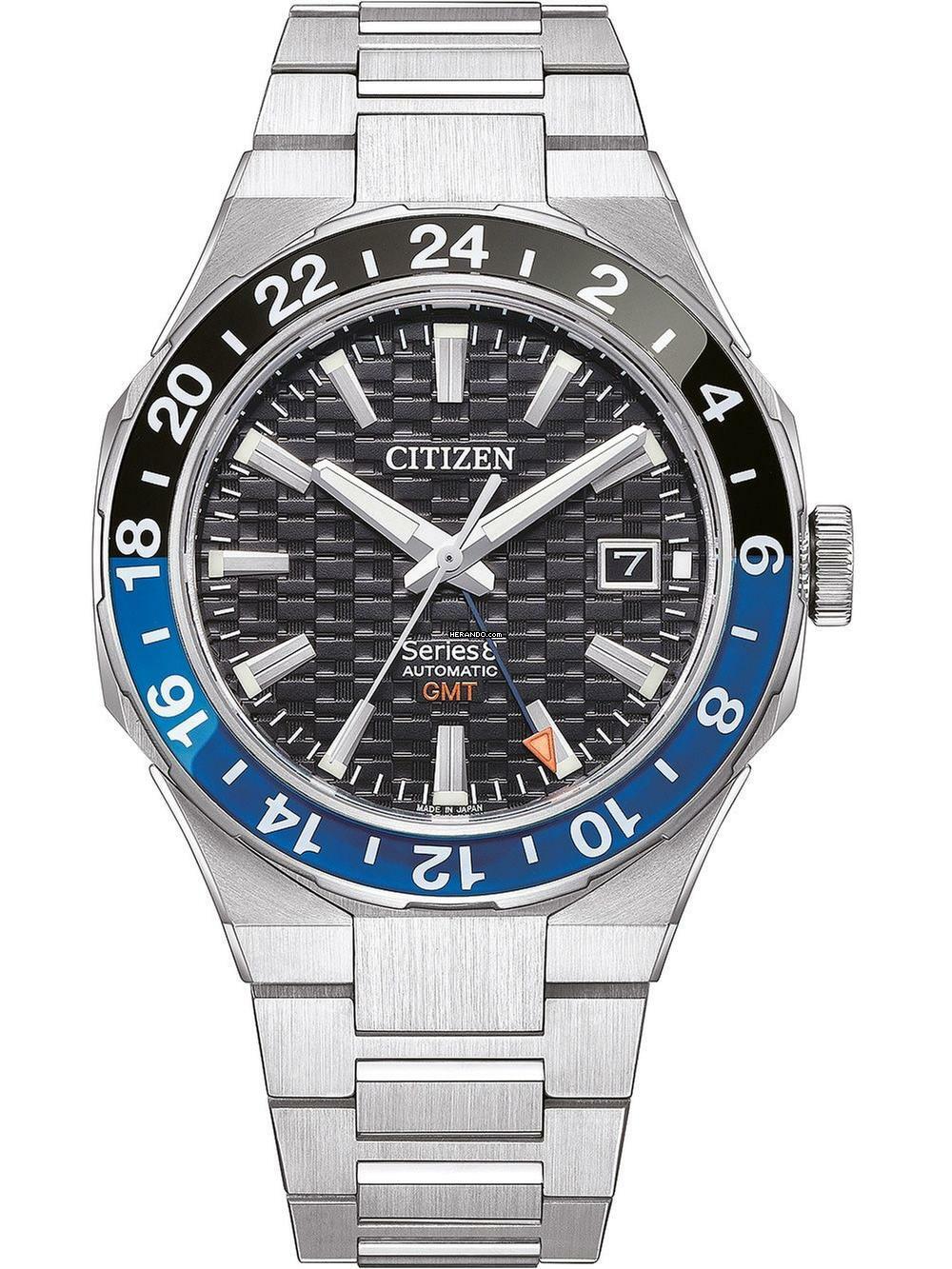  Citizen NB6031-56E Series 8 Automatik GMT Herrenuhr 41mm 10ATM 