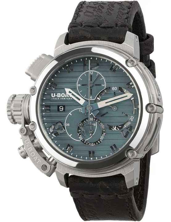  U-Boat Chimera 9589 Herrenuhr Chimera 46mm Chrono SS blau Automatik 10ATM 
