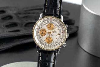 Thumbnail von Breitling Old Navitimer Chronograph Stahl / Gold Automatik Herrenuhr Ref. 81610