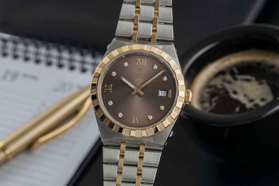  Tudor Royal Stahl Gold Diamant Zifferblatt Ref. 28503-0008 B&P 2025  