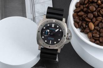Thumbnail von Panerai Submersible Titanio 47mm Automatik Herrenuhr Ref. PAM01305 B&P 2019