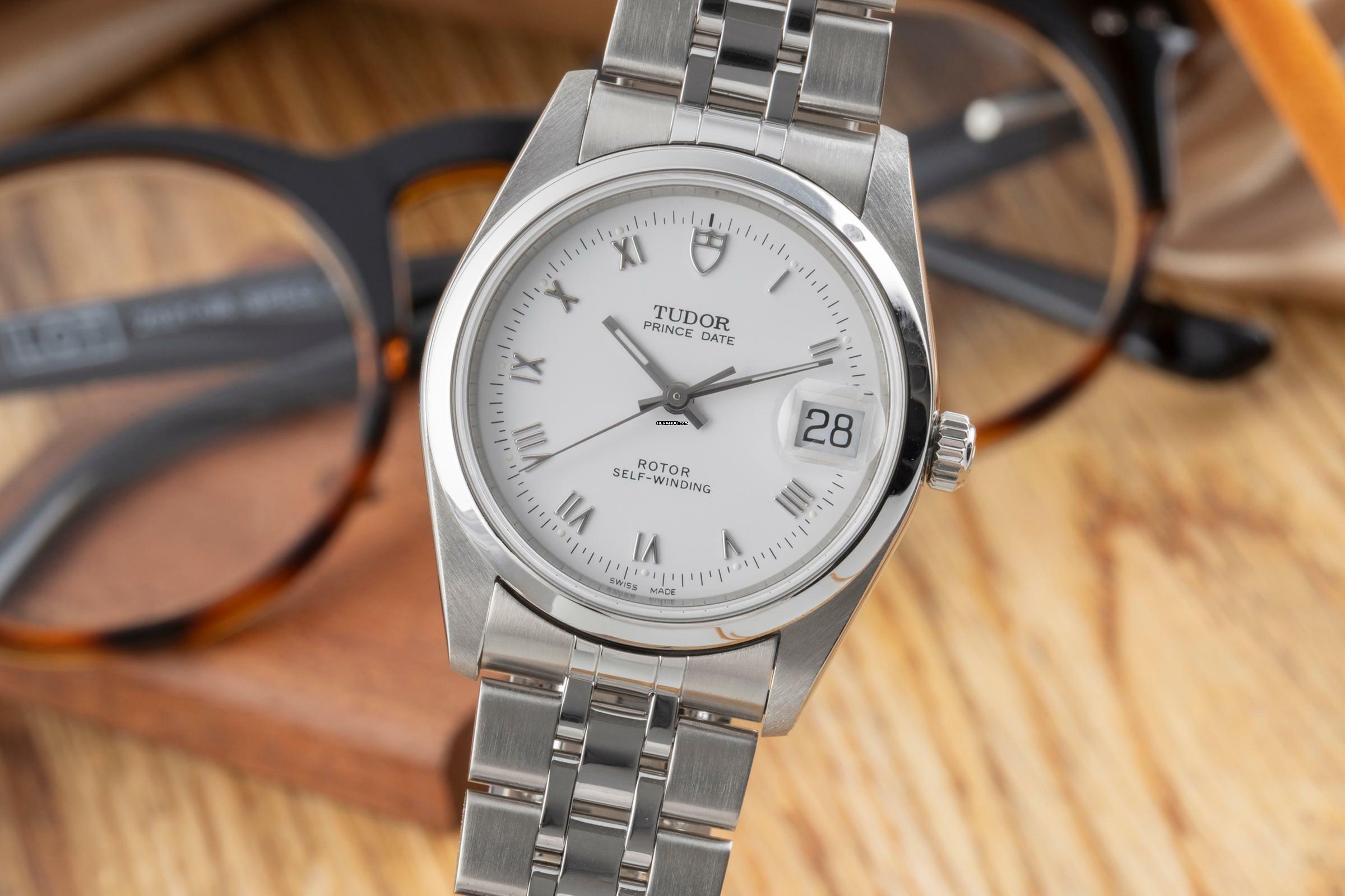 Tudor Prince Date Automatik Stahl Automatik Herrenuhr Ref. 74000N