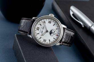 Thumbnail von Blancpain Léman Moonphase Stahl Automatik Herrenuhr Ref. 2763-1127-A35