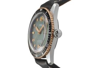 Thumbnail von Oris Divers Sixty Five X Momotaro Stahl / Bronze Automatik Herrenuhr Ref. 01 733 7707 4337 B&P