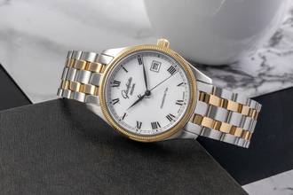 Thumbnail von Glashütte Original Senator Automatik Stahl / Gold Automatik Ref. 10-33-05-18-04 B&P 1997