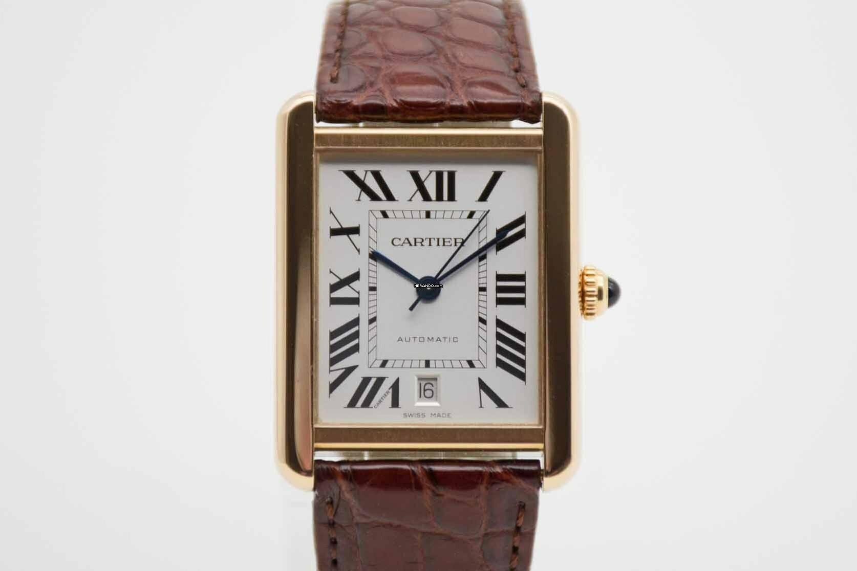 Cartier Tank Solo XL 5200026 Roségold mit Box & Papieren