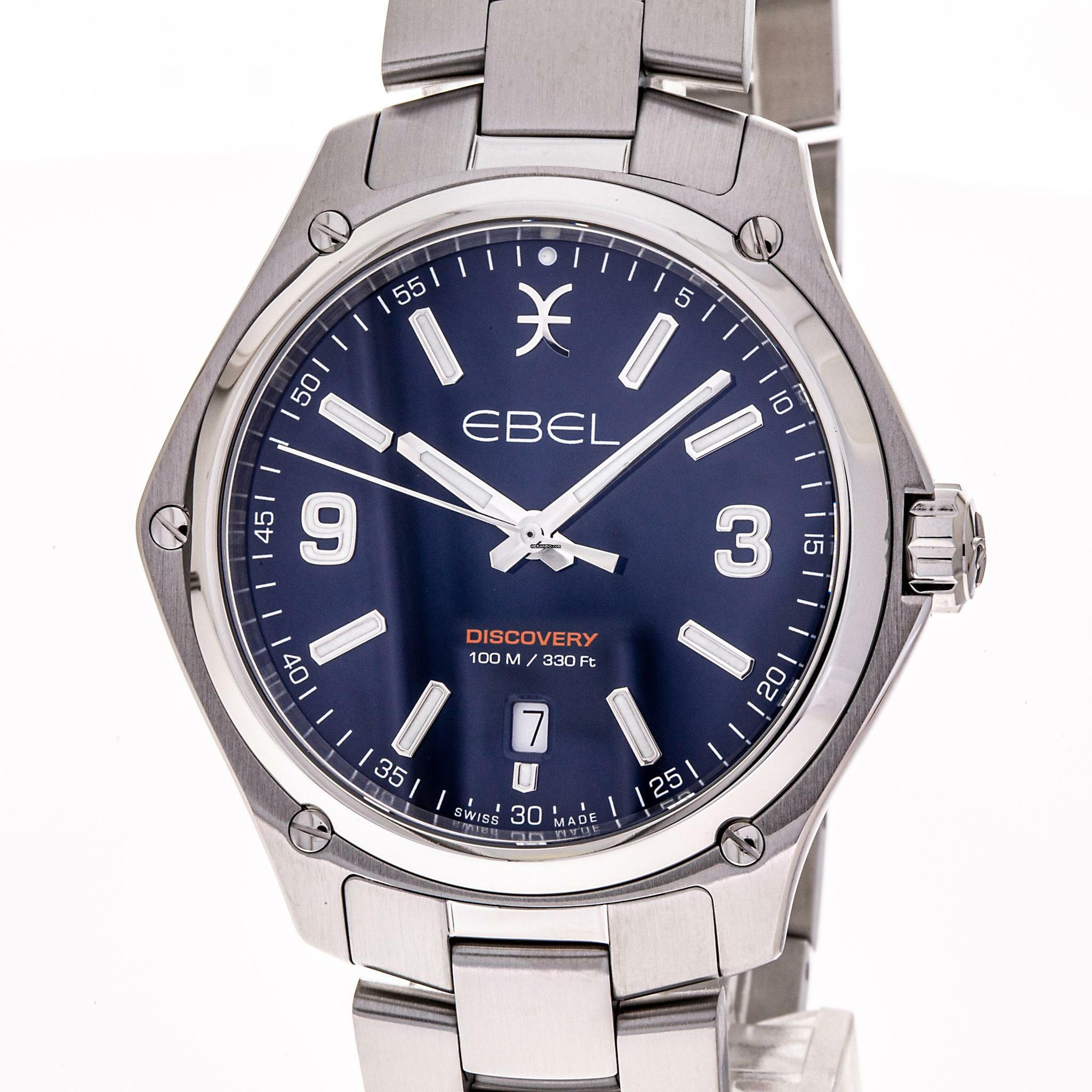 Ebel Discovery Gent 41 Blue – 1216400 – NEW – 2019 Full Set 