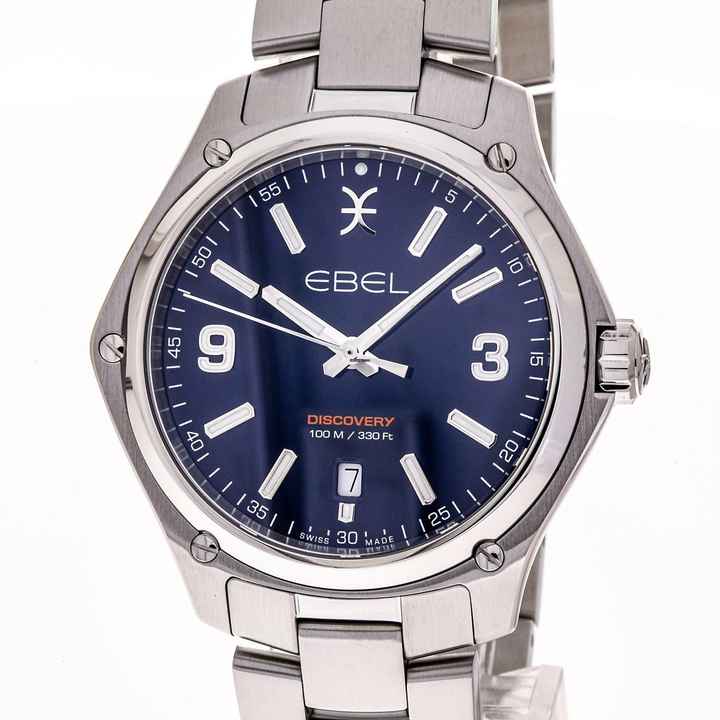  Ebel Discovery Gent 41 Blue – 1216400 – NEW – 2019 Full Set 