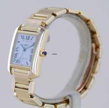 Thumbnail von Cartier Tank Française Automatic Date 18K Gold Klassiker Dresswatch Luxusuhr Top