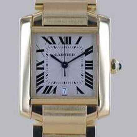  Cartier Tank Française Automatic Date 18K Gold Klassiker Dresswatch Luxusuhr Top  