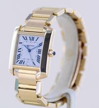 Thumbnail von Cartier Tank Française Automatic Date 18K Gold Klassiker Dresswatch Luxusuhr Top