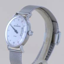Thumbnail von Meistersinger Vintago Date Stahl 38mm Weiß Einzeiger Neu B+P Dresswatch