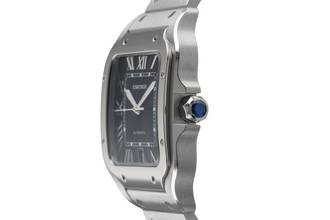 Thumbnail von Cartier Santos Stahl Green Dial Automatik Herren Ref WSSA0062 Box & Papiere 2023
