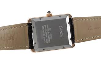 Thumbnail von Cartier Tank Solo Stahl / Gold Datum Automatik Herrenuhr Ref. W5200026 Papiere 2023