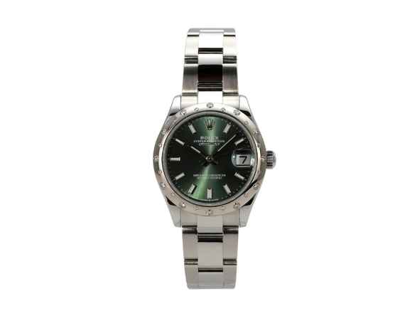  Rolex Datejust 31 Edelstahl Weißgold Diamant Ref. 278344RBR Mintgrün Oyster-Band 