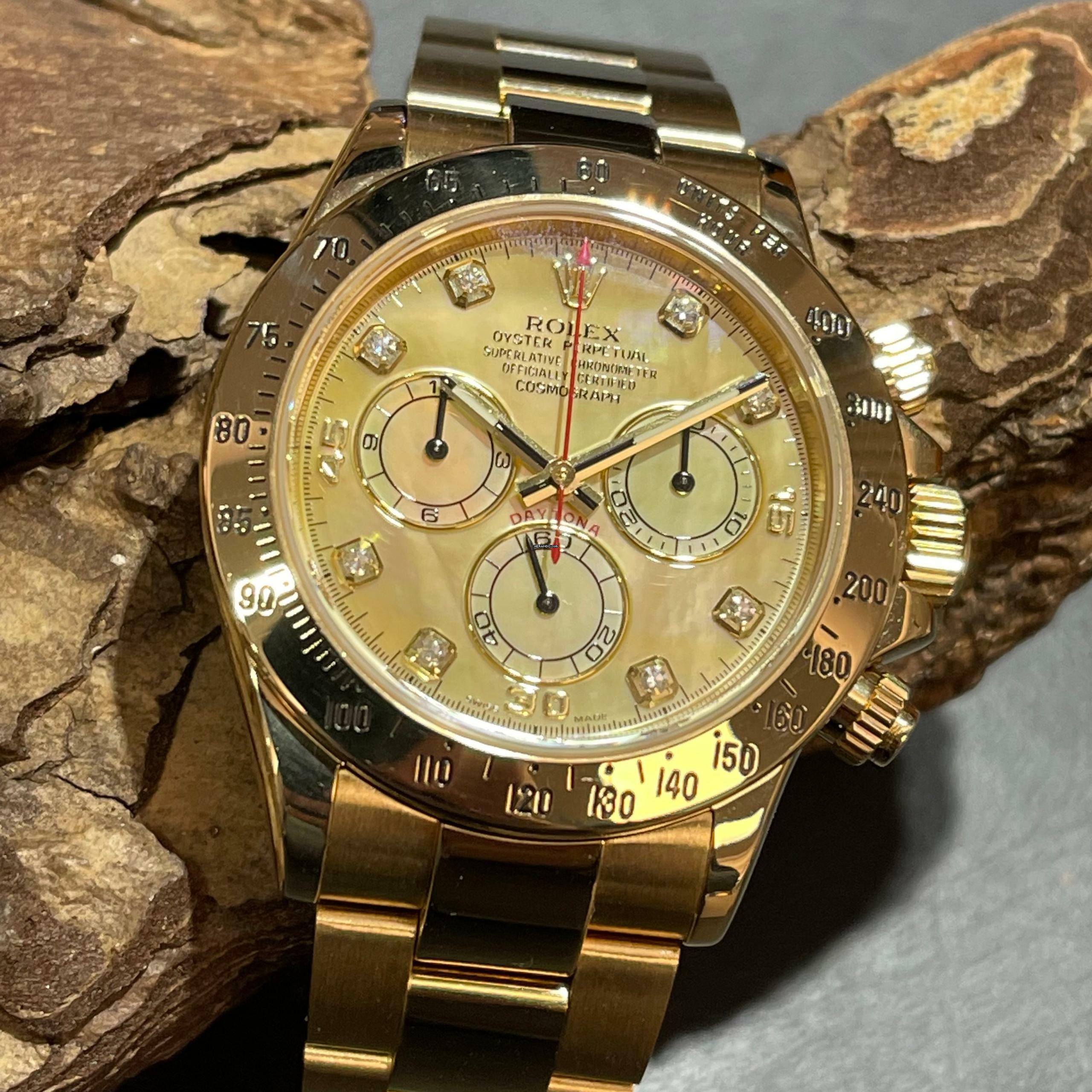 Thumbnail von Rolex Daytona Perlmuttblatt - FULLSET - Ref. 116528