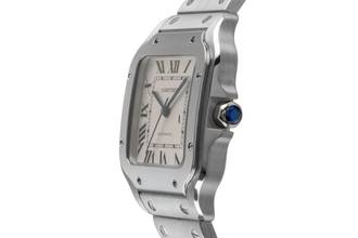Thumbnail von Cartier Santos Edelstahl Automatik Herrenuhr Medium WSSA0010 4075