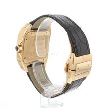 Thumbnail von Cartier Santos 100 MM Rose Gold Silver Dial