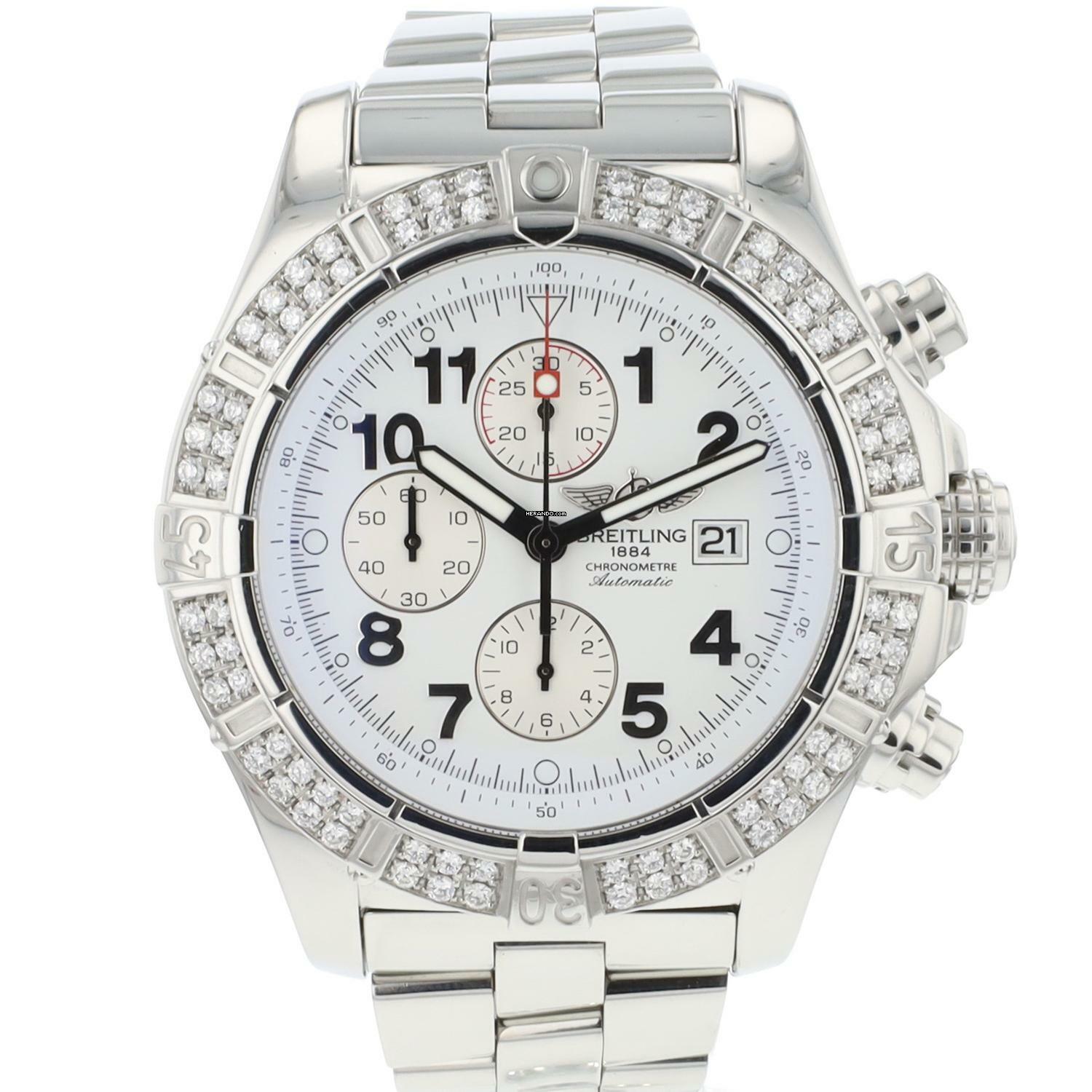  Breitling Super Avenger 48MM Chrono Diamonds 