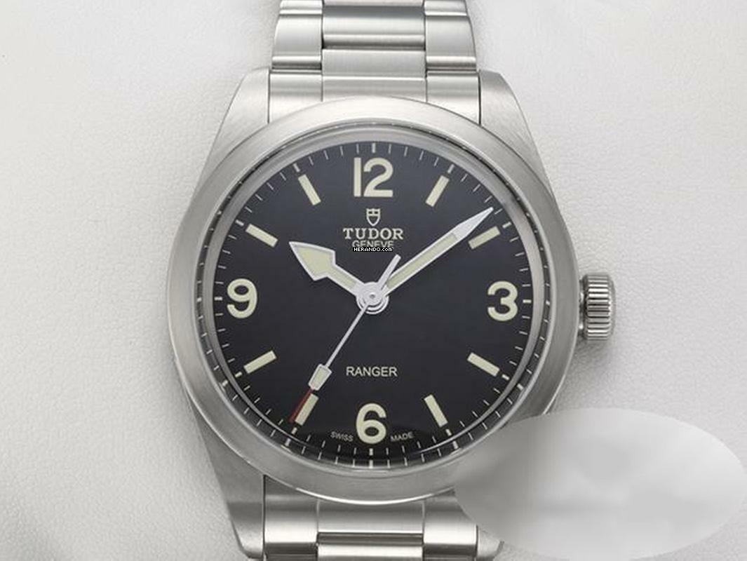 Tudor Ranger 39mm 79950 2022 Automatik Edelstahl Herren Stahl Steel Black Dial