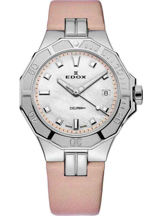  Edox 53020-3C-NARN Delfin Diver Damenuhr 38mm 20ATM 