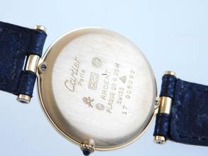 Thumbnail von Cartier Vendome massiv 30mm Herrenuhr Rarität im TOP Zustand mit original Band & Schließe