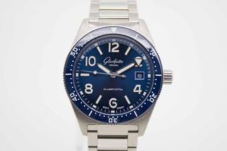 Thumbnail von Glashütte Original SeaQ Panoramadatum Ocean Blue ungetragenes Fullset LC100