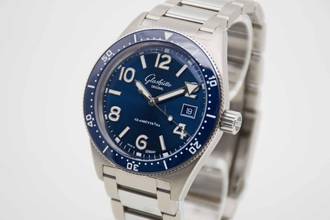 Thumbnail von Glashütte Original SeaQ Panoramadatum Ocean Blue ungetragenes Fullset LC100