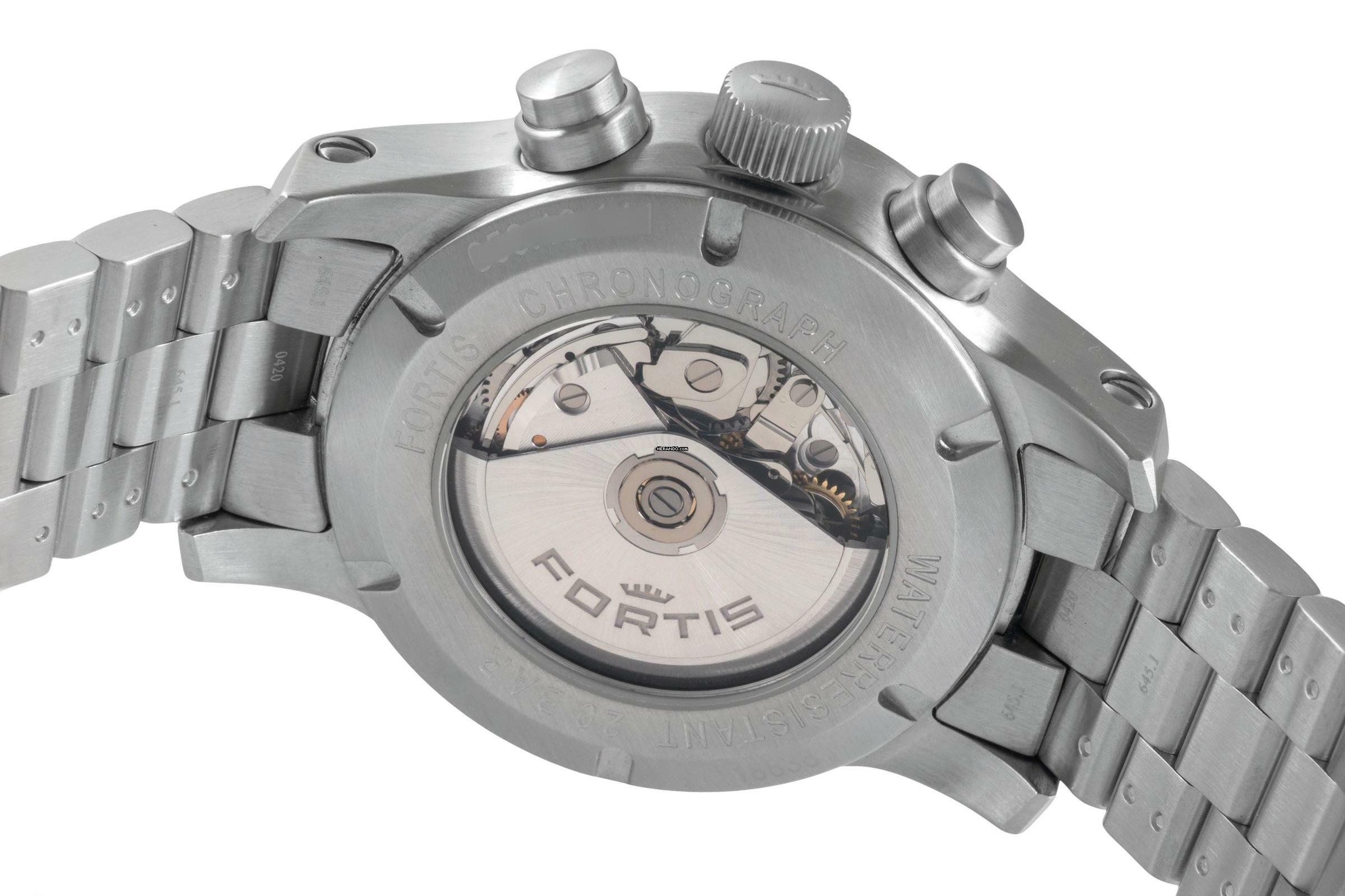 Thumbnail von Fortis Aeromaster Chronograph Stahl Automatik Ref.656.10.141