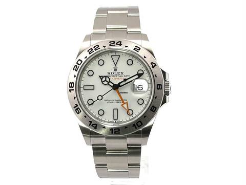  Rolex Explorer II 42 Edelstahl Ref. 226570 Zifferblatt Weiß 