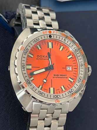  Doxa Sub 881.10.351.10 SUB - 1500T NEU 45mm Box und Papiere-sofort lieferbar Full-Set-Garantiebeginn ab Kauf ! 
