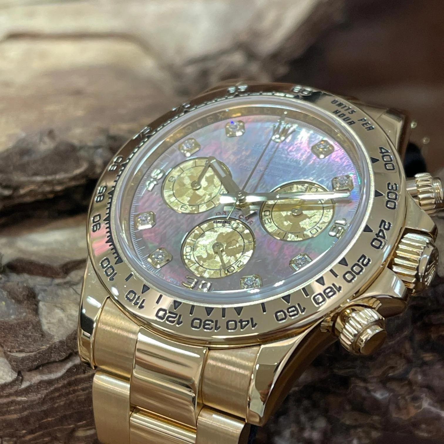 Thumbnail von Rolex Daytona Daytona Mother of Pearl Dia Dial - FULLSET 2016 - Ref. 116508 Factory Diamond Dial MoP