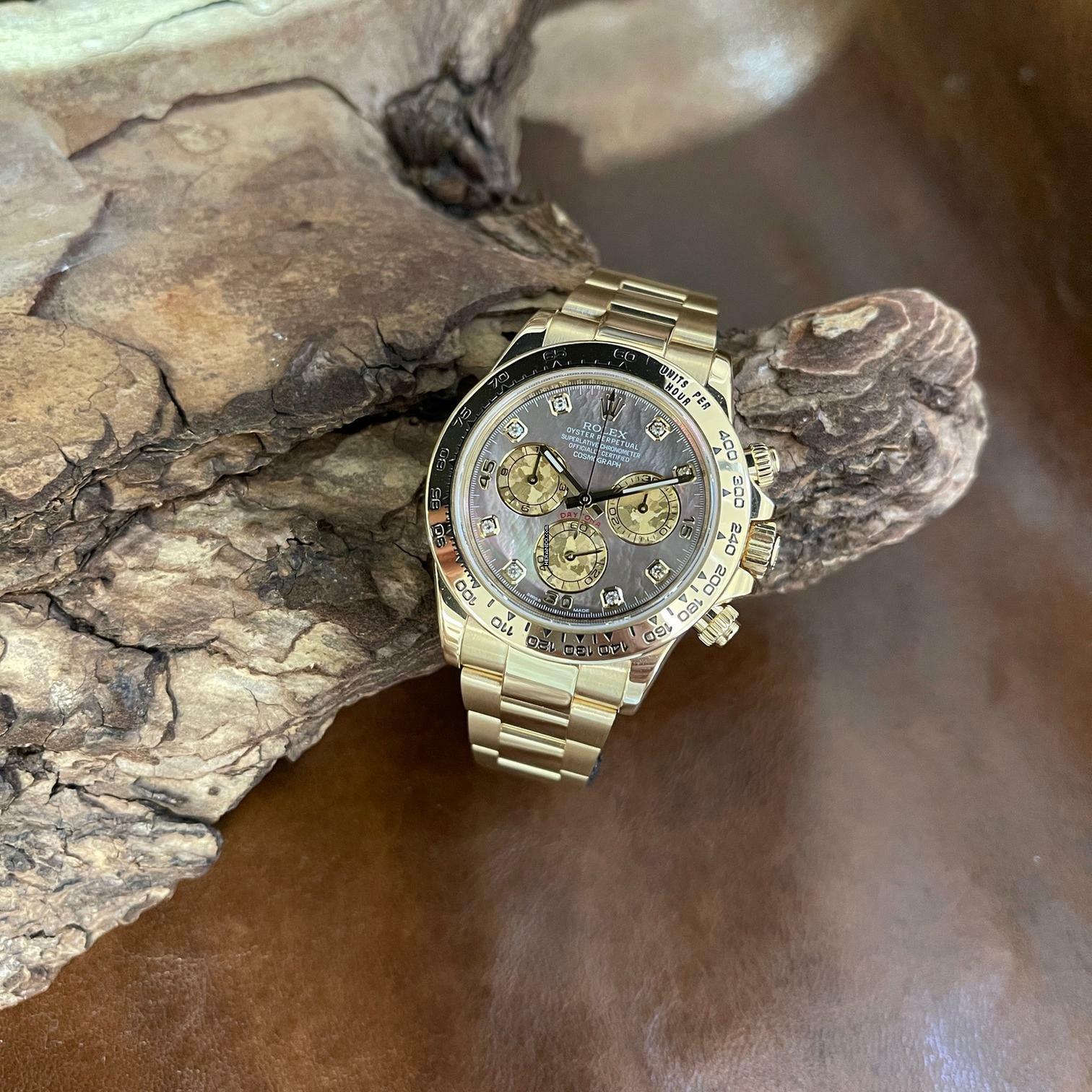 Thumbnail von Rolex Daytona Daytona Mother of Pearl Dia Dial - FULLSET 2016 - Ref. 116508 Factory Diamond Dial MoP