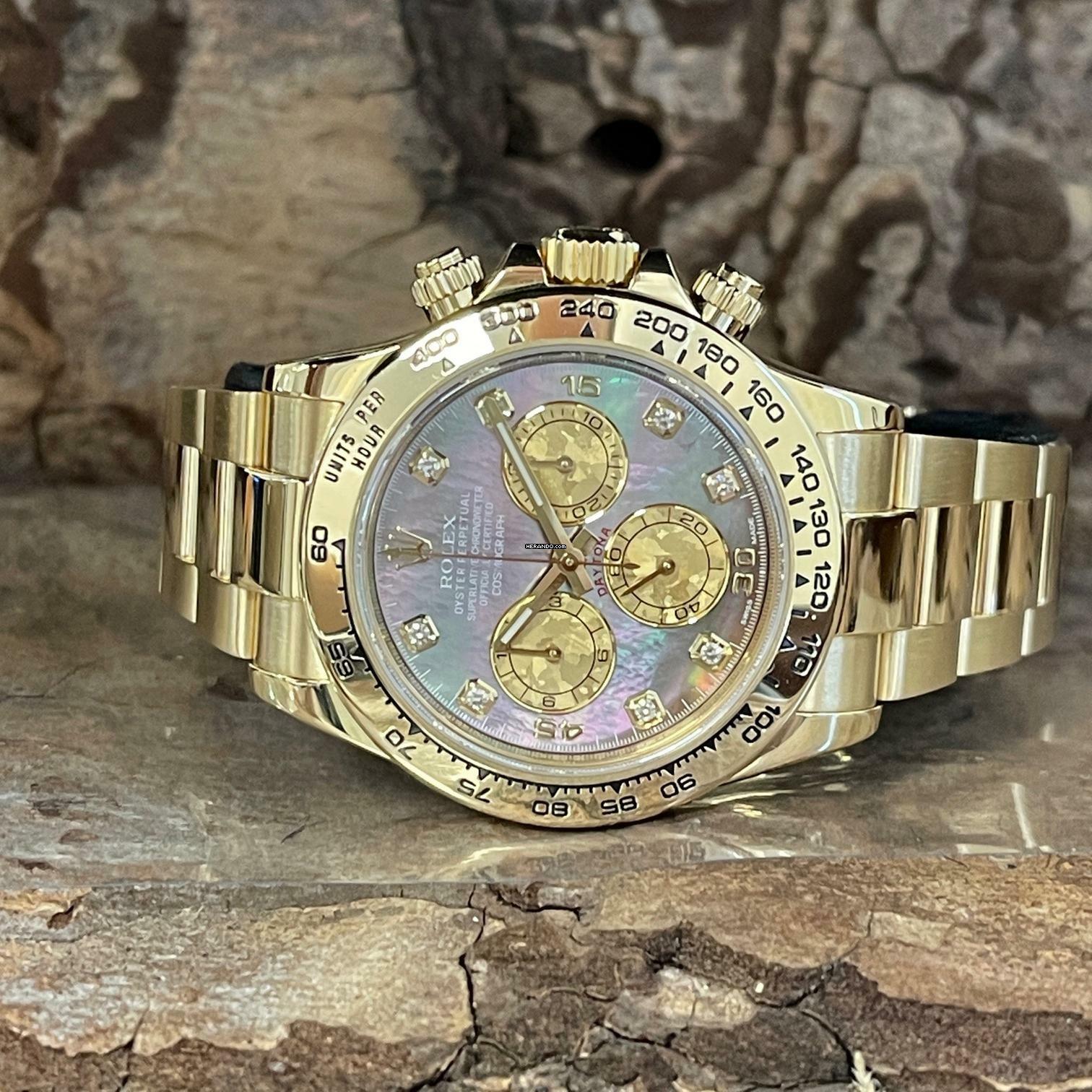 Thumbnail von Rolex Daytona Daytona Mother of Pearl Dia Dial - FULLSET 2016 - Ref. 116508 Factory Diamond Dial MoP