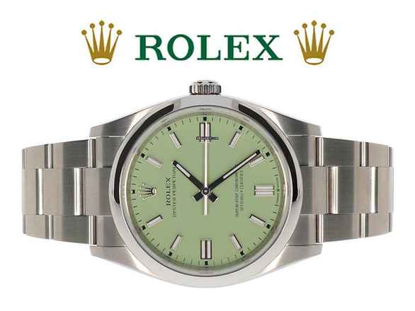  Rolex Oyster Perpetual 36 Pistachio - LC100 - NEU AUS 08.2025 