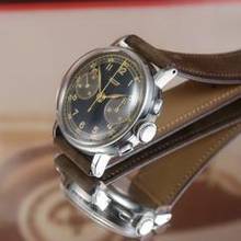 Thumbnail von Tissot MINT RARE 28,9 BLACK DIAL CHRONOGRAPH FROM THE 40'S 15TL